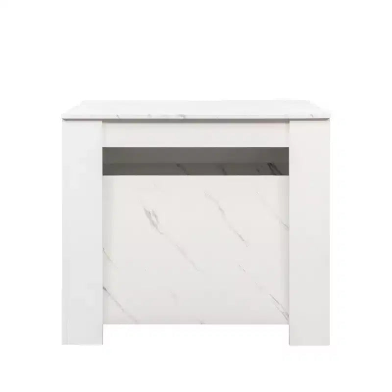 Grande table console extensible multifonctionnelle de 118 po, table de salle à manger pour 5-8 personnes
