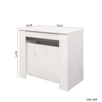 Grande table console extensible multifonctionnelle de 118 po, table de salle à manger pour 5-8 personnes