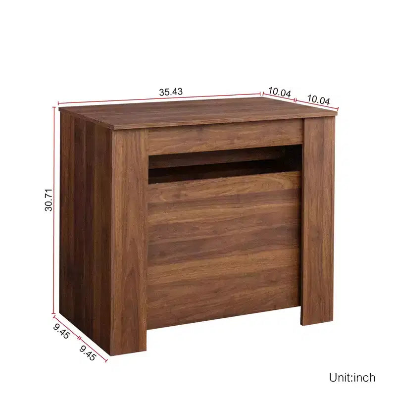 Grande table console extensible multifonctionnelle de 118 po, table de salle à manger pour 5-8 personnes