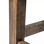 Tabouret de comptoir sans dossier de 26 po avec revêtement en tissu et cadre en bois massif