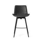 Tabouret de comptoir 26" avec assise en similicuir, pivotant à 180° et pieds robustes en métal