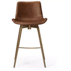 Tabouret de comptoir 26" avec assise en similicuir, pivotant à 180° et pieds robustes en métal