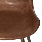 Tabouret de comptoir 26" avec assise en similicuir, pivotant à 180° et pieds robustes en métal