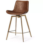 Maven Lane Victor Counter Stool with Faux Leather 26