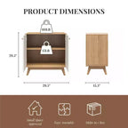 Meuble d'appoint de style scandinave, Buffet de rangement 2 portes avec étagères