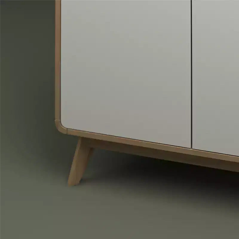 Meuble d'appoint de style scandinave, Buffet de rangement 2 portes avec étagères