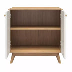 Meuble d'appoint de style scandinave, Buffet de rangement 2 portes avec étagères