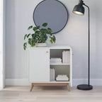 Meuble d'appoint de style scandinave, Buffet de rangement 2 portes avec étagères