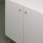 Meuble d'appoint de style scandinave, Buffet de rangement 2 portes avec étagères