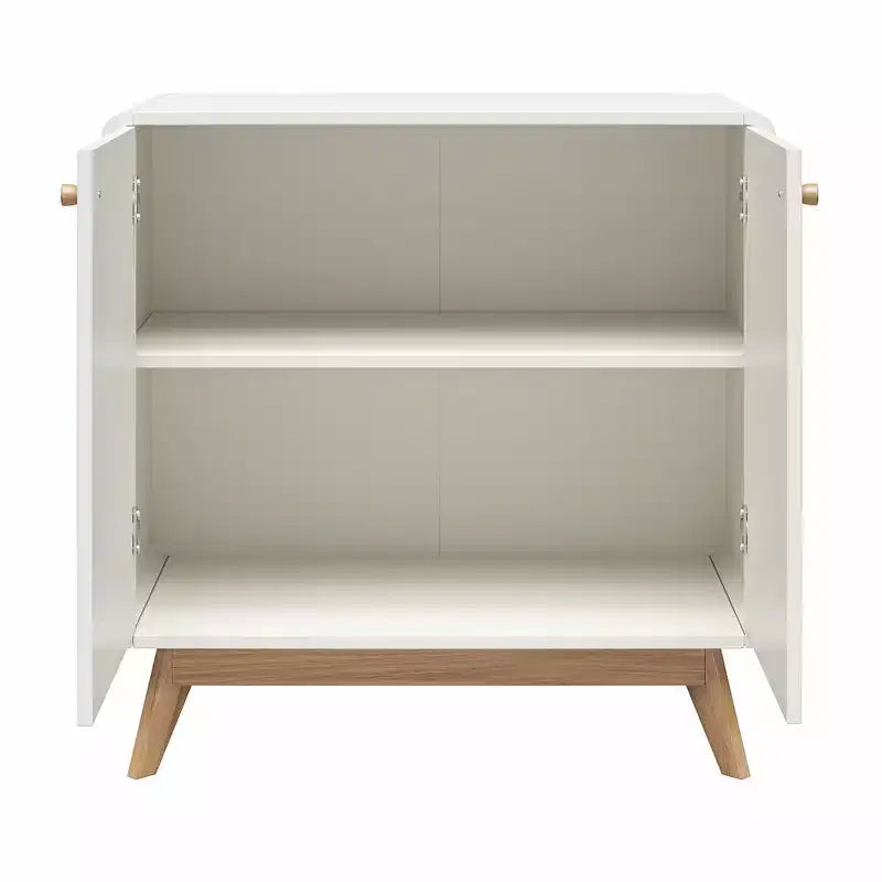 Meuble d'appoint de style scandinave, Buffet de rangement 2 portes avec étagères