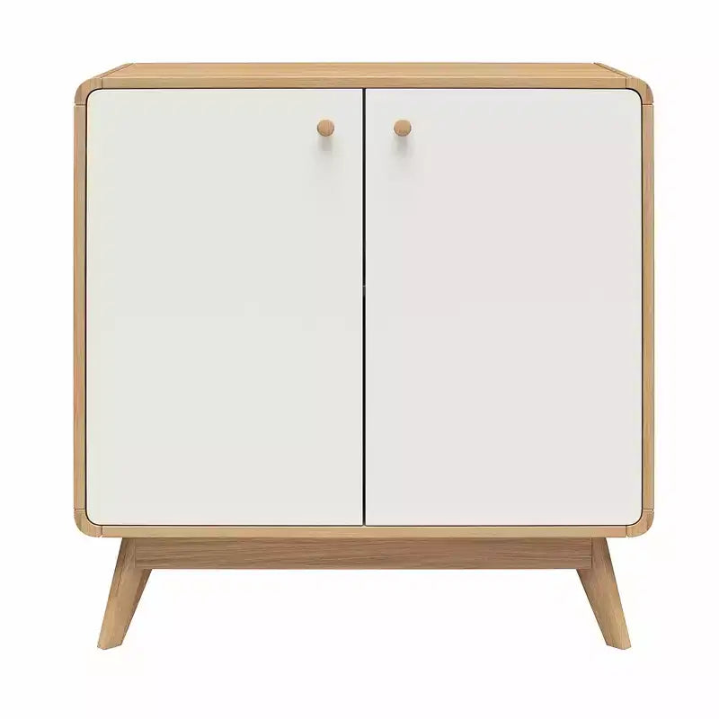 Meuble d'appoint de style scandinave, Buffet de rangement 2 portes avec étagères