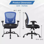 Chaise de bureau ergonomique grande taille 180 kg, chaise de bureau en maille pour personnes fortes