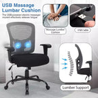 Chaise de bureau ergonomique grande taille 180 kg, chaise de bureau en maille pour personnes fortes