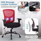 Chaise de bureau ergonomique grande taille 180 kg, chaise de bureau en maille pour personnes fortes