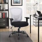 Chaise de bureau ergonomique grande taille 180 kg, chaise de bureau en maille pour personnes fortes