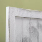 Séparateur de pièce pliable à 4 panneaux, écran d'intimité, design grain de bois blanc 63.25x67x0.75