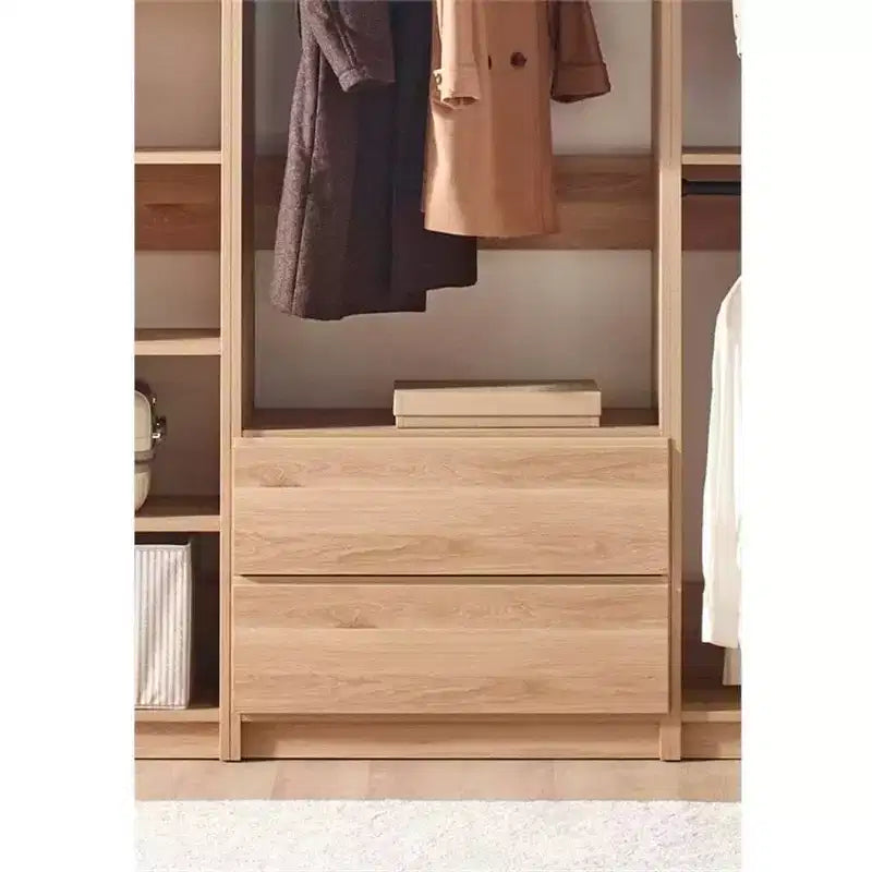 Système de rangement de dressing en bois autoportant