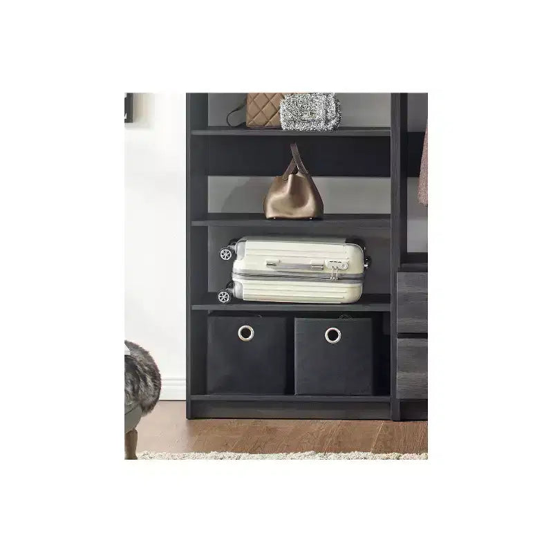 Système de rangement de dressing en bois autoportant