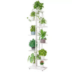 Support pour plantes à 8 niveaux, pour intérieur, étagère à plantes en métal pour patio, jardin, chambre à coucher, coin salon, balcon