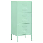 vidaXL Storage Cabinet Navy Blue Steel Medium Adjustable Feet - Mint