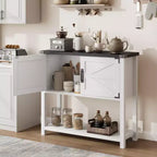 Console d'entrée avec rangement, meuble bar à café en bois, buffet étroit, table de hall pour couloir d'entrée