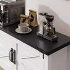 Console d'entrée avec rangement, meuble bar à café en bois, buffet étroit, table de hall pour couloir d'entrée