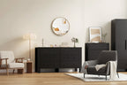 Garvee 6 Drawer Dresser for Bedroom, Closet Chest with Sturdy Handles, Wooden Dresser Storage Organizer for Living Room, Nursery, Entryway