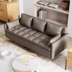 Canapé 3 places de 170 cm avec rangement sous l'assise, style moderne du milieu du siècle avec accoudoirs confortables et 5 coussins