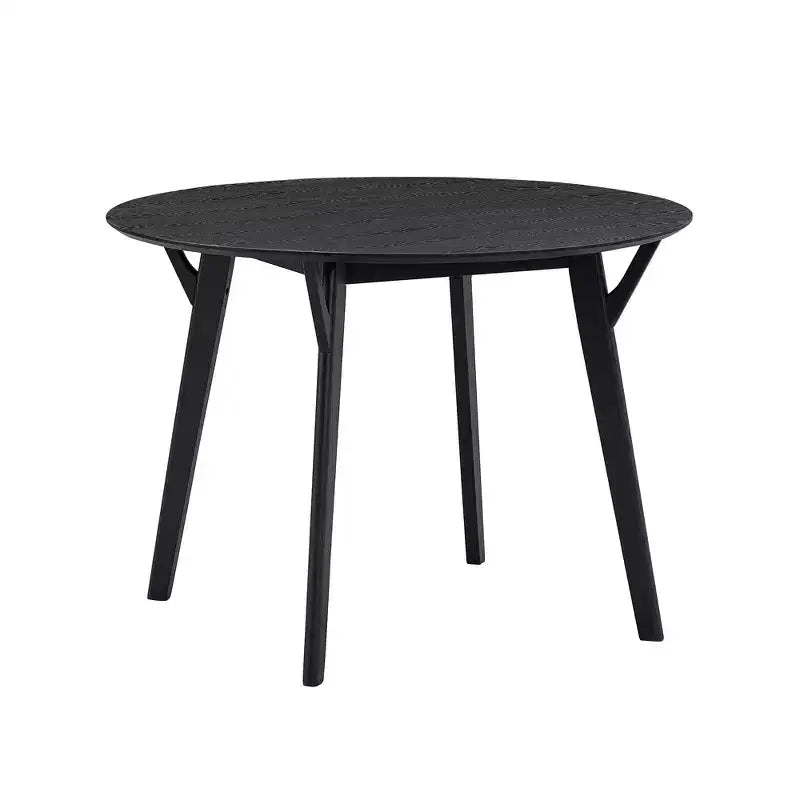 Table à manger ronde en bois de 42 po pour 4, table de cuisine pour salle à manger