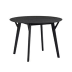 Table à manger ronde en bois de 42 po pour 4, table de cuisine pour salle à manger