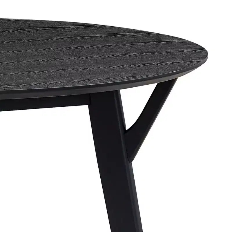 Table à manger ronde en bois de 42 po pour 4, table de cuisine pour salle à manger
