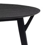 Table à manger ronde en bois de 42 po pour 4, table de cuisine pour salle à manger