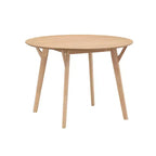 Table à manger ronde en bois de 42 po pour 4, table de cuisine pour salle à manger