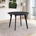 Okak 42 Round Wooden Dining Table Kitchen Table Dining Table for 4 for Dining Room