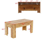 Table basse multifonctionnelle avec rangement intégré et fonctions tactiques - Bureau pour enfants - Petite table