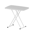 Petite Table de Camping Pliante Personnelle, Bureau Pliant Portable Léger, Table Utilitaire Robuste, Petite Table en Plastique à Hauteur Réglable pour le Camping