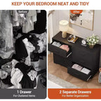 Commode à 6 tiroirs, commode moderne avec poignées métalliques, meuble TV en bois et organiseur de rangement pour chambre, salon
