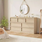 Commode double moderne avec 6/7/8 tiroirs, commode en bois pour salon, couloir, entrée, bureau