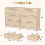 Commode double moderne avec 6/7/8 tiroirs, commode en bois pour salon, couloir, entrée, bureau