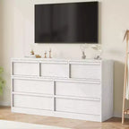 Commode double moderne avec 6/7/8 tiroirs, commode en bois pour salon, couloir, entrée, bureau