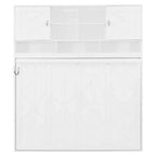 Lit escamotable mural Queen Size avec grand espace de rangement