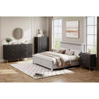 Commode moderne à 3 tiroirs – Poignée dorée et grand espace de rangement pour chambre et salon